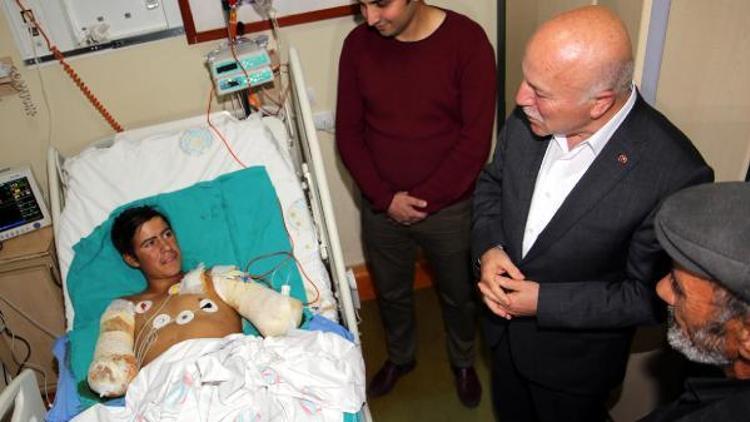 Erzurum Belediye Başkanı Sekmenden elleri kesilen çobana destek sözü
