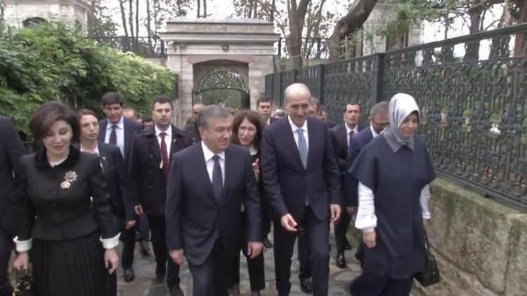 Bakan Kurtulmuş, Özbekistan Cumhurbaşkanı Mirziyoyevi Topkapı Sarayında ağırladı