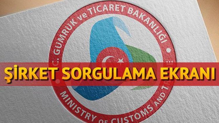 Şirket sorgulama ekranı Adıma şirket var mı