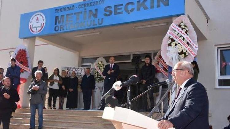 Albayrak, Çerkezköy Metin Seçkin Ortaokulunun açılışana katıldı