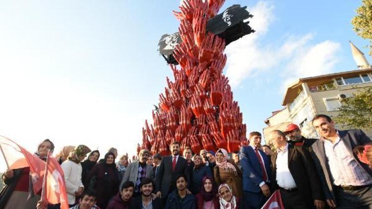 FOTOĞRAFLAR//Demokrasi, Cumhuriyet ve Şehitler Anıtı Beşiktaşta açıldı...