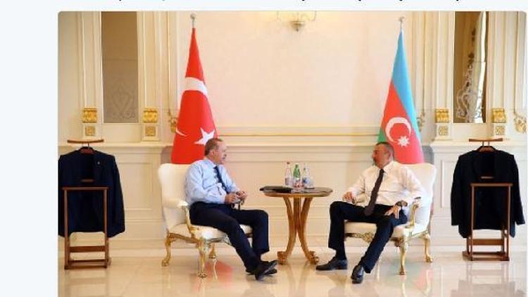 Cumhurbaşkanı Erdoğandan Aliyeve  samimi ve sıcak misafirperverlik mesajı
