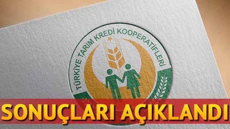 Tarım Kredi Kooperatifi mülakat sonuçları açıklandı