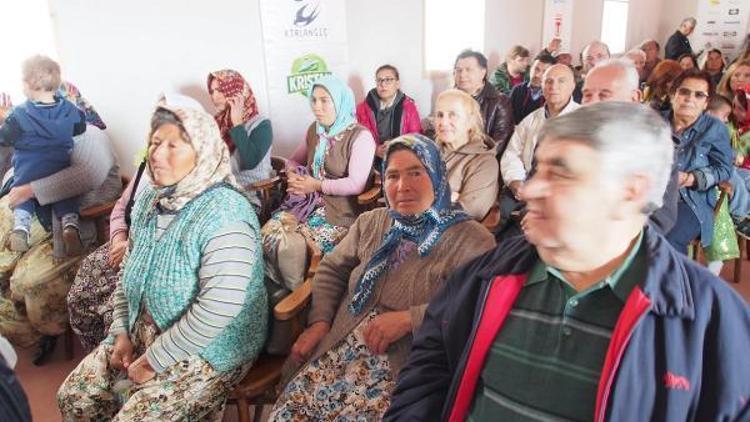 Akçapınar Mahallesinde hasat etkinlikleri ve zeytin paneli