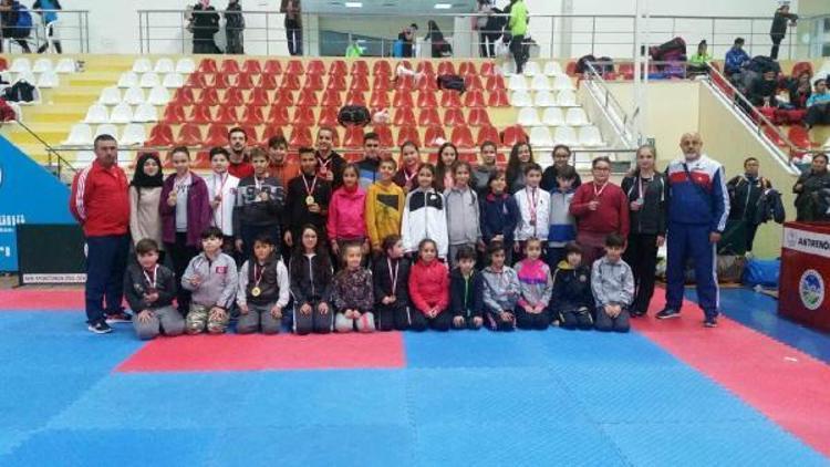 Karate şampiyonasında Şamiloğlu ve Şamilkan sporcuları büyük başarı sağladı