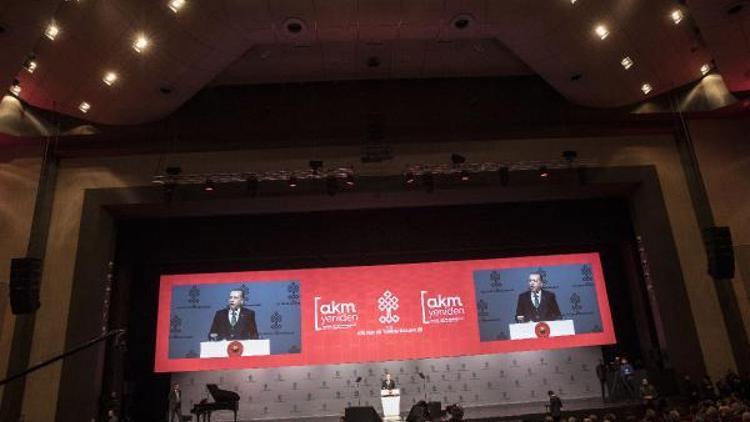 Fotoğraflar// Cumhurbaşkanı Erdoğan yeni AKM projesi tanıtımını yaptı