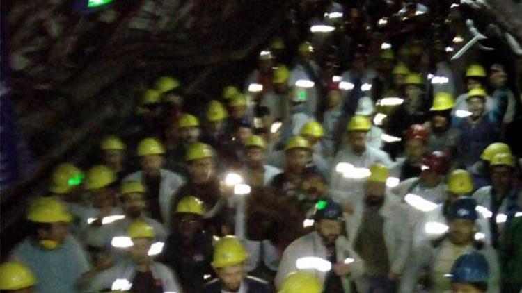 Amasra’daki maden işçileri de eylem yapıyor