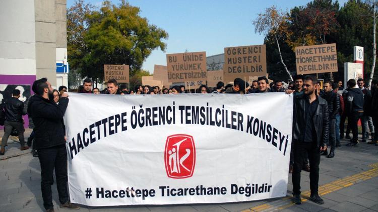 Hacettepe Kampüsü’nde ‘zamlara  dur de’ yürüyüşü