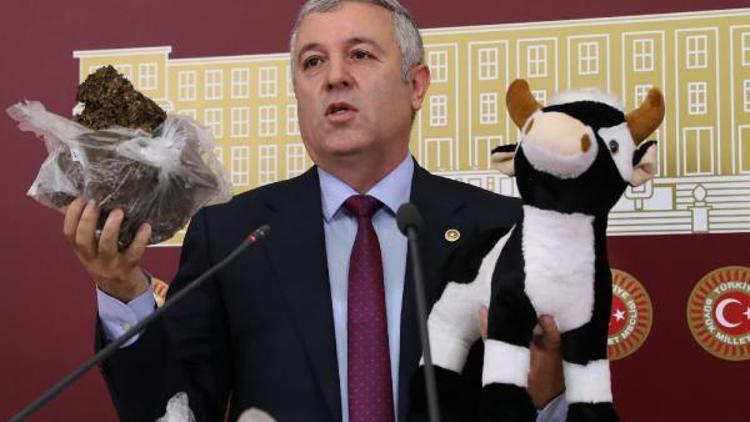 CHPli milletvekilli, Tarım Bakanına Meclisten tezek gönderdi