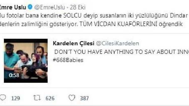 Eymen bebeğin görüntülerinin kullanılmasına tepki