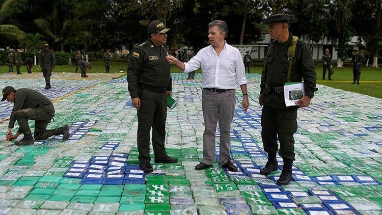 Kolombiyada rekor uyuşturucu baskını: 12 ton kokain yakalandı