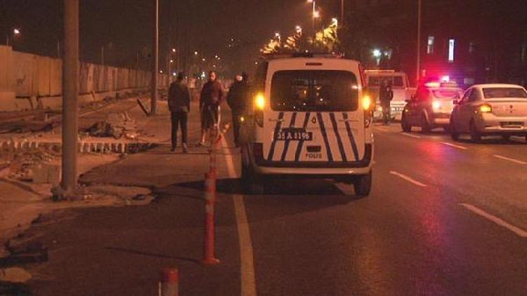 İzmirde motosiklet devrildi: 1 ölü, 1 yaralı