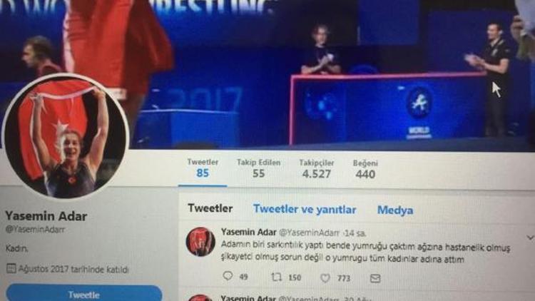 Şampiyon güreşçi Yasemin Adar: Yumruk atma, sahte hesap paylaşımı