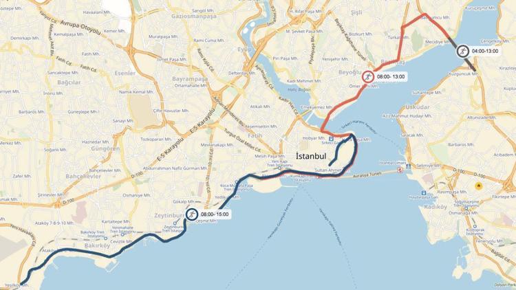 Vodafone 39. İstanbul Maratonu başladı Hangi yollar kapalı