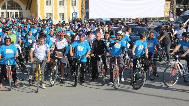 Başkan Çelikcan, 500 bisikletiyle diyabete dikkat çekti