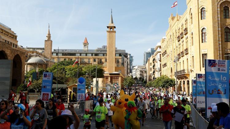 Lübnanda düzenlenen maraton Haririye ithaf edildi