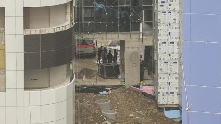 Seyrantepedeki hastane inşaatında kaza:  2 işçi asansör boşluğuna düştü