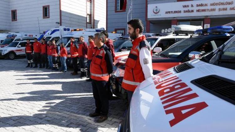 Vanda 50 kişilik sağlık ve UMKE ekibi, Süleymaniye için hazır