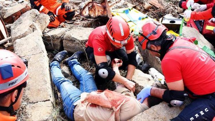 Doğu Akdeniz 2017 Tatbikatı, deprem felaketi senaryosuyla başladı/ Ek fotoğraflar