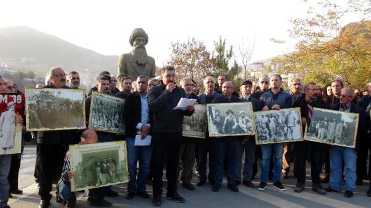 Tuncelide Seyit Rıza ve arkadaşları için sessiz protesto