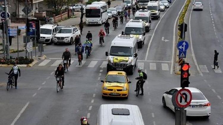 Lüleburgazda hoşgörü gününde bisiklet turu