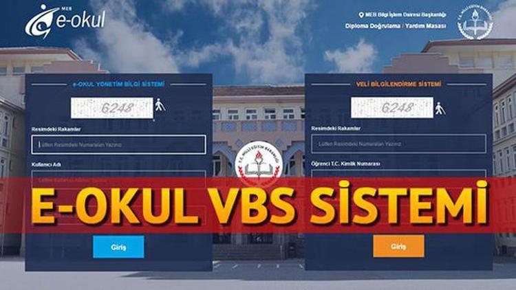 E-Okul VBS giriş sistemi (Sınav, devamsızlık, ders notu öğrenme)