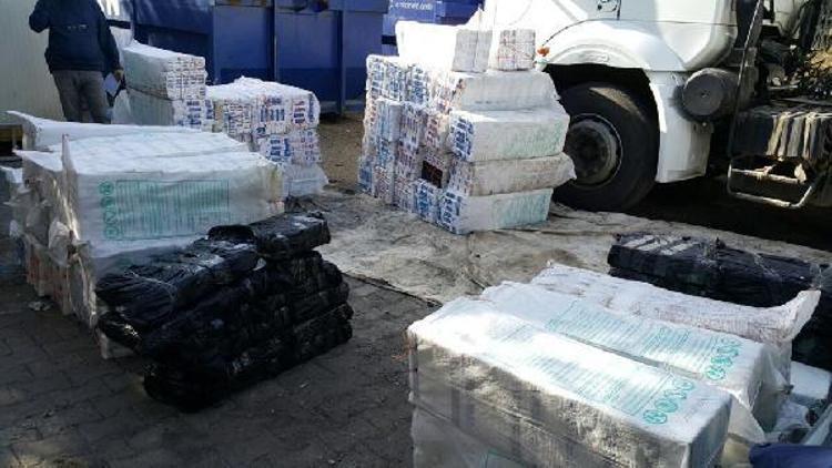 Kamyonda 31 bin paket kaçak sigara bulundu