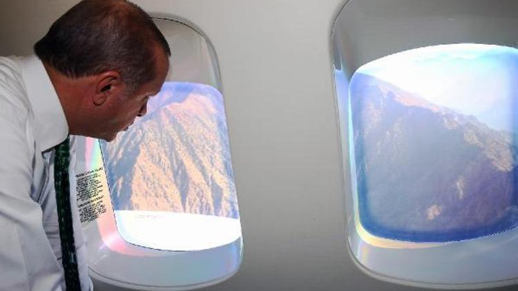 Cumhurbaşkanı Erdoğan, Ayderi havadan inceledi / Ek fotoğraflar