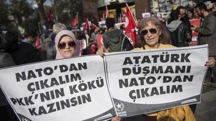 Beşiktaşta NATO protestosu