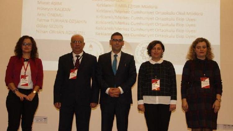 Kırklareli Merkez Cumhuriyet Ortaokulu Enerji Dönüm İstasyonu projesi ile ödül aldı
