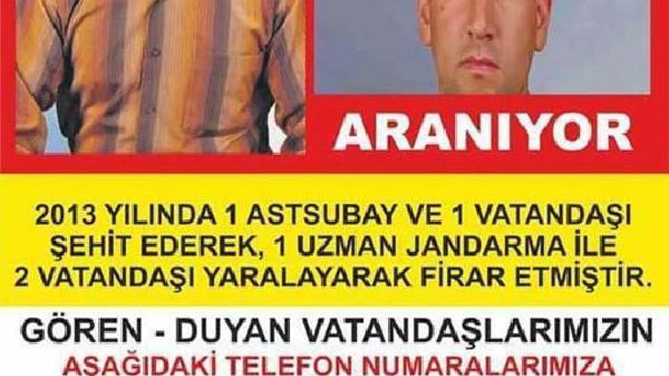 Astsubayı şehit eden katil zanlısı ilanla aranıyor