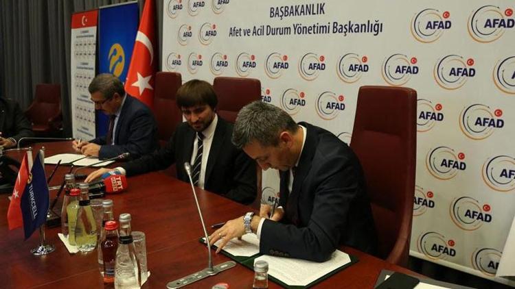Turkcell ve AFAD  işbirliği protokolü imzaladı