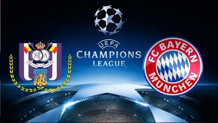 Anderlecht Bayern Münih Şampiyonlar Ligi maçı bu akşam saat kaçta hangi kanalda canlı olarak yayınlanacak