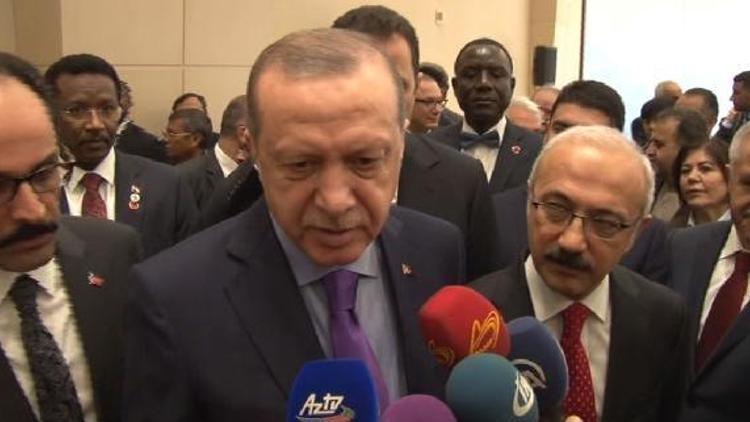 Erdoğan, gazetecilerin sorusunu yanıtladı