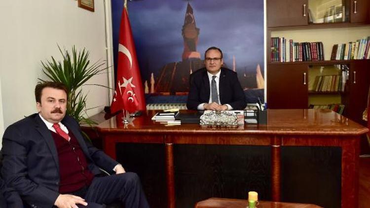 Başkan Erkoçtan, MHPye ziyaret