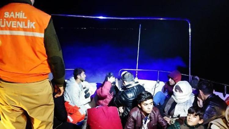 Sürat teknesinde 32 kaçak yakalandı