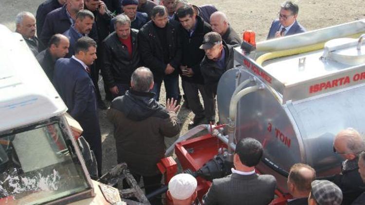 Isparta köylerine söndürme tankerleri