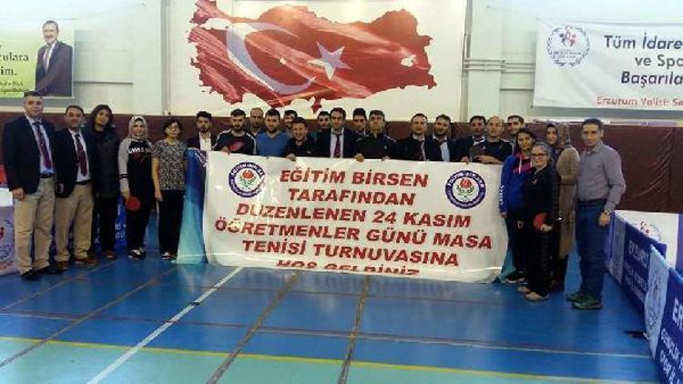 Öğretmenler masa tenisi turnuvası sona erdi