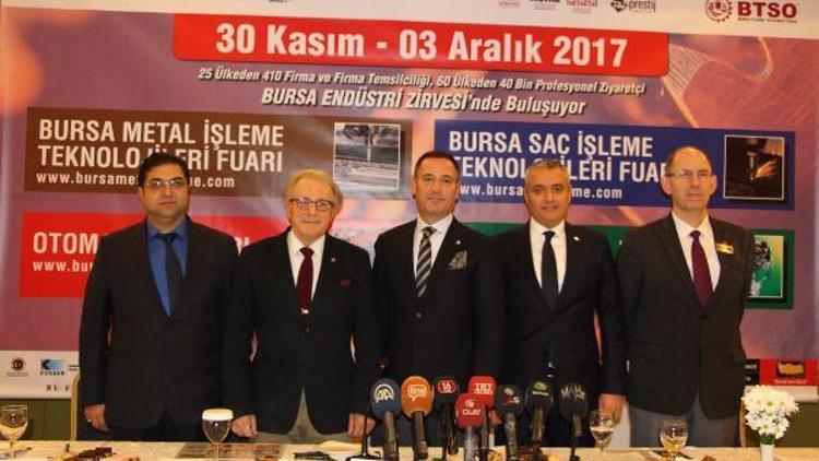 4 önemli fuarı aynı çatı altında buluşturan 2017 Bursa Endüstri Zirvesi başlıyor