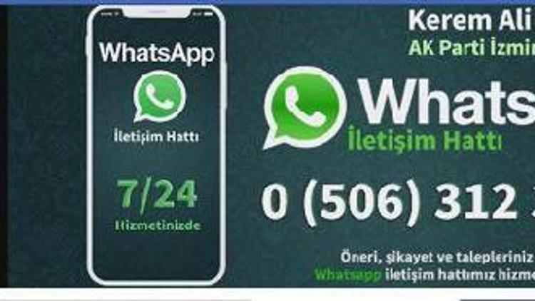 AK Partili vekilden WhatsApp iletişim hattı