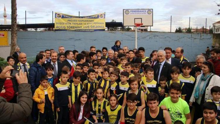 Fenerbahçeden Düzcede 10 okula basketbol potası