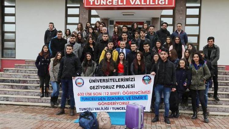 Tunceli’den 632 aday İstanbul ve İzmir’deki üniversiteleri gezdi