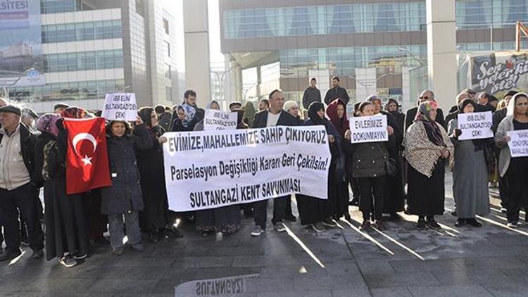 Sultangazide imar planı protestosu