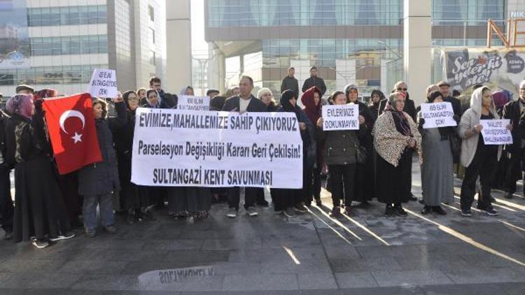 Sultangazide imar planı protestosu