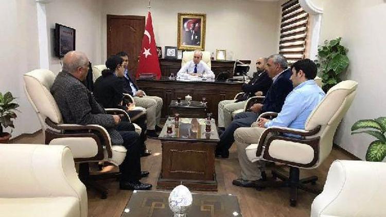 BM Göç Örgütü üyeleri Kaymakam Karaosmanoğlunu ziyaret etti