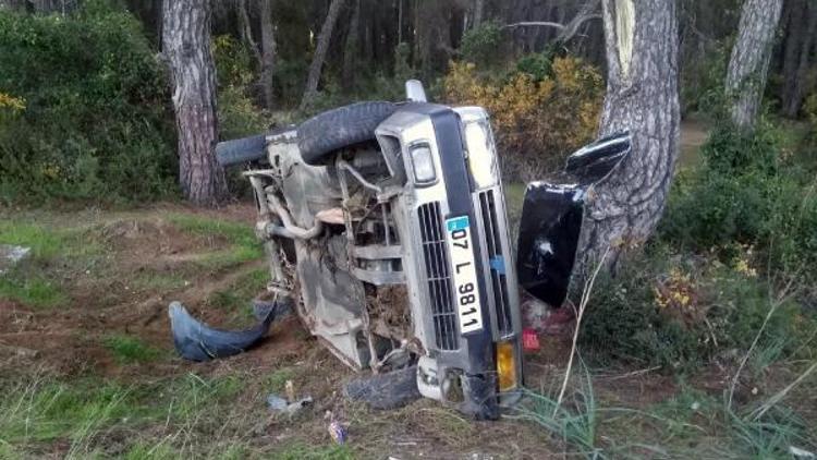 Manavgatta trafik kazası: 1 ölü, 1 yaralı