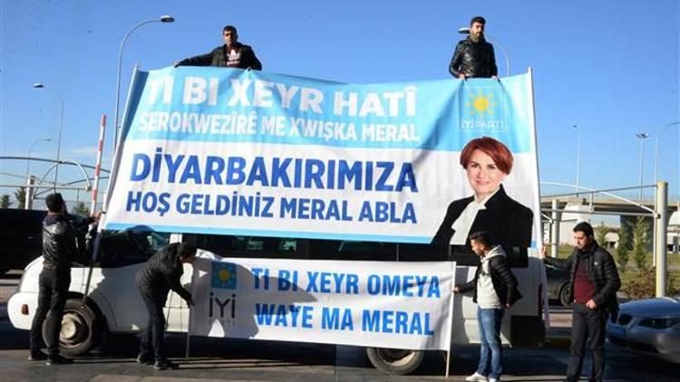 Meral Akşener, Diyarbakırda böyle karşılandı