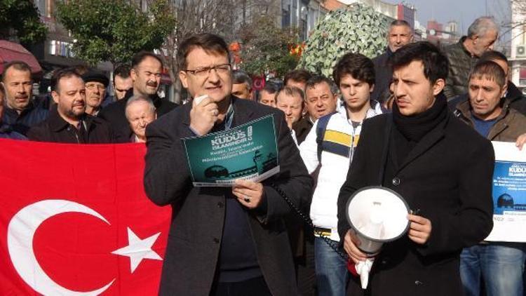 Edirne ve Tekirdağda Kudüs protestoları