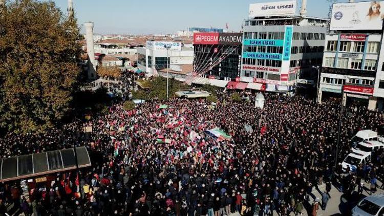 Malatya’da Kudüs protestosu