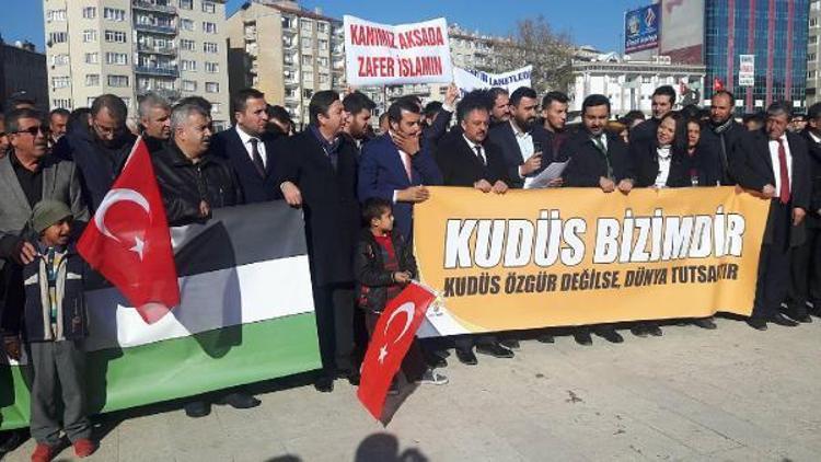 Kırşehirde, ABD ve İsrail protesto edildi